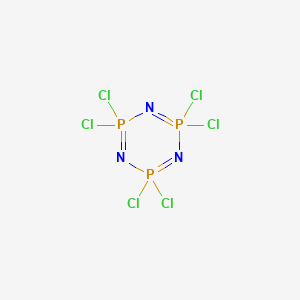 Chemical structure of Phosphonitrilicchloridetrimer
