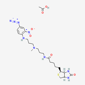 Chemical structure of Photobiotin acetate
