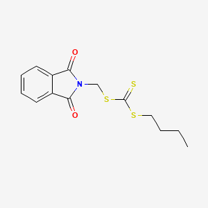 Chemical structure of Phthalimidomethyl butyl trithiocarbonate