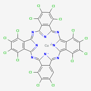 Chemical structure of Pigment Green 7