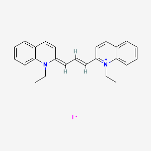 Chemical structure of Pinacyanol (iodide)