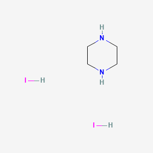Chemical structure of Piperazine Dihydriodide