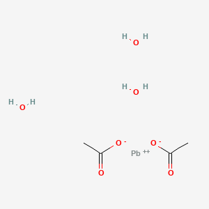 Chemical structure of Lead diacetate trihydrate
