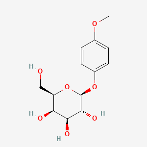 Chemical structure of p-Methoxyphenyl b-D-galactoside