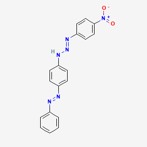 Chemical structure of p-Nitrobenzene-diazo-amino-azobenzene