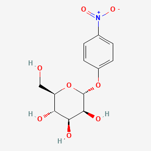 Chemical structure of p-Nitrophenyl α-D-mannopyranoside