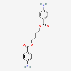 Chemical structure of Poly(1,4-butanediol)bis(4-aminobenzoate)