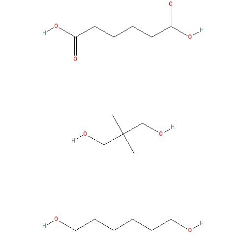 Chemical structure of Poly(1,6-hexanediol/neopentyl glycol-alt-adipic acid)
