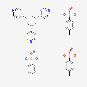 Chemical structure of Poly(4-vinylpyridinium p-toluenesulfonate)