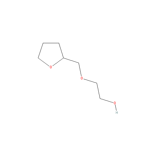 Chemical structure of Poly(ethylene glycol) tetrahydrofurfuryl ether