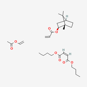Chemical structure of Poly(vinyl acetate-co-butyl maleate-co-isobornyl acrylate) solution