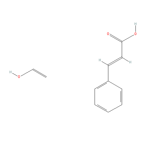 Chemical structure of Poly(vinyl cinnamate)