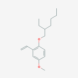 Chemical structure of Poly[2-methoxy-5-(2-ethylhexyloxy)-1,4-phenylenevinylene]