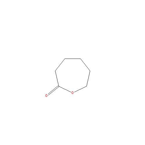 Chemical structure of Polycaprolactone