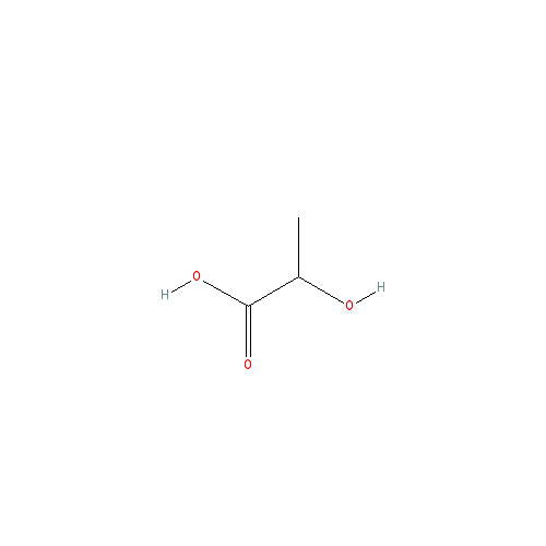 Chemical structure of Polylactic acid