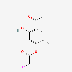 Chemical structure of PolystyreneIodosoacetate