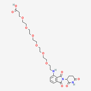 Chemical structure of Pomalidomide-PEG6-COOH