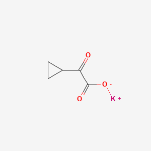 Chemical structure of Potassium 2-cyclopropyl-2-oxoacetate