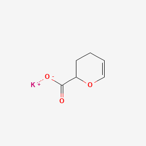 Chemical structure of Potassium 3,4-dihydro-2h-pyran-2-carboxylate