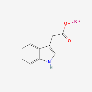 Chemical structure of Potassium 3-indoleacetate