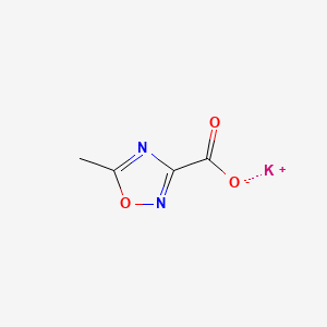 Chemical structure of Potassium 5-methyl-1,2,4-oxadiazole-3-carboxylate