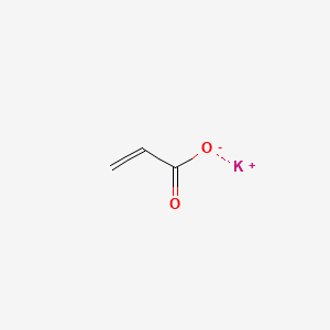 Chemical structure of Potassium acrylate