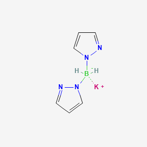 Chemical structure of Potassium Bis(1-pyrazolyl)borohydride