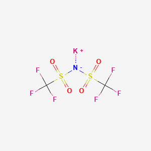 Chemical structure of Potassium bis(trifluoromethylsulfonyl)imide
