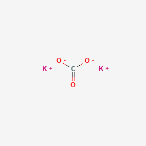 Chemical structure of Potassium carbonate