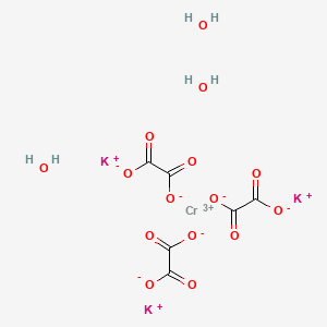Chemical structure of Chromic potassium oxalate trihydrate