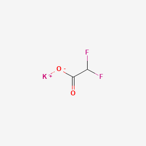 Chemical structure of Potassium difluoroacetate