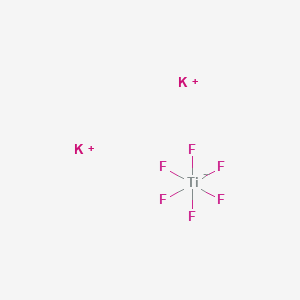 Chemical structure of Potassium fluorotitanate