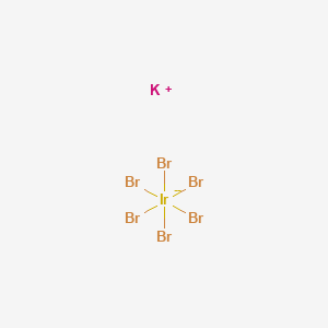Chemical structure of Potassium hexabromoiridate(IV)