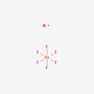 Chemical structure of Potassium hexafluoroarsenate