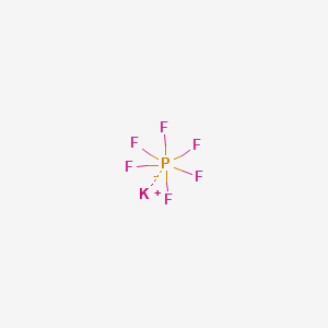 Chemical structure of Potassium hexafluorophosphate