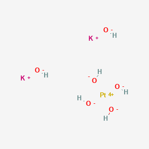 Chemical structure of Potassium hexahydroxoplatinate