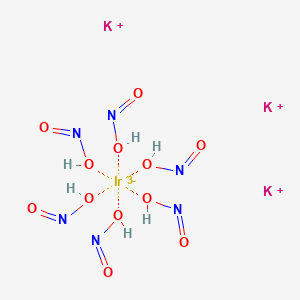 Chemical structure of Potassium hexanitroiridate(III)