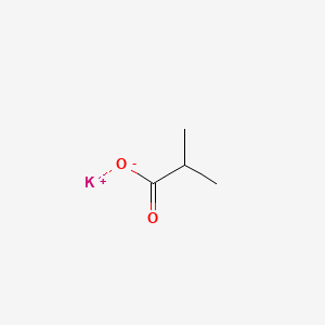 Chemical structure of Potassium isobutyrate