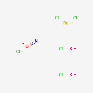Chemical structure of Dipotassium pentachloronitrosylruthenate