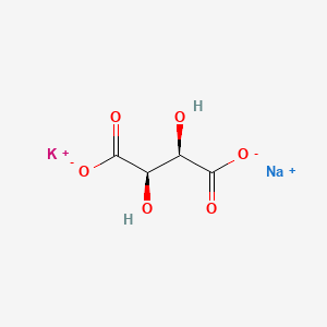 Chemical structure of Potassium sodium tartrate
