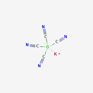 Chemical structure of Potassium Tetracyanoborate
