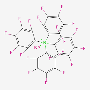 Chemical structure of Potassium tetrakis(perfluorophenyl)borate