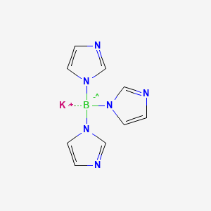 Chemical structure of Potassium tri(1H-imidazol-1-yl)hydroborate