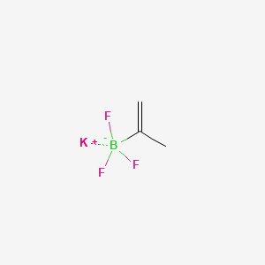 Chemical structure of Potassium trifluoro(prop-1-en-2-yl)borate