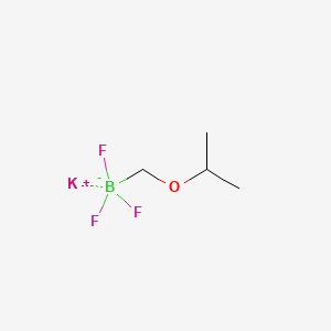 Chemical structure of Potassium ((propan-2-yloxy)methyl)trifluoroborate