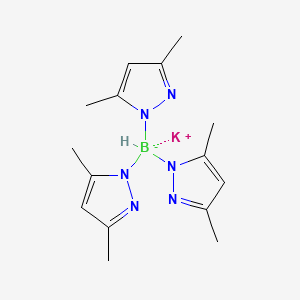 Chemical structure of Potassium hydrotris(3,5-dimethylpyrazolyl)borate