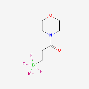 Chemical structure of Potassium trifluoro(3-morpholino-3-oxopropyl)borate