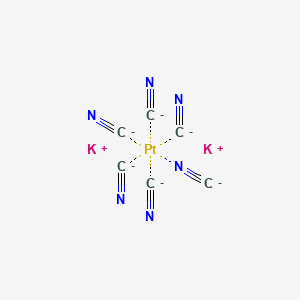 Chemical structure of Potassiumhexacyanoplatinate(IV)