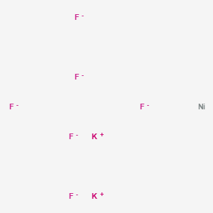 Chemical structure of Dipotassium;nickel;hexafluoride