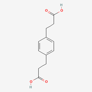 Chemical structure of p-Phenylenedipropionicacid